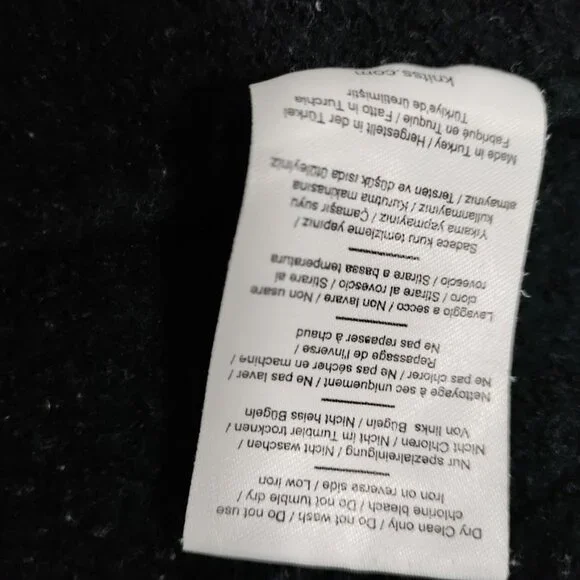 Knitss Wool Cable Knit Black Thick Lux Cardigan Twee M - Picture 12 of 16